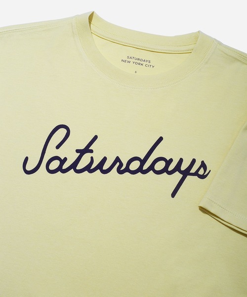 Saturdays NYC（サタデーズ ニューヨークシティ ）の「Script Standard S/S Tee（Tシャツ/カットソー・レディース・ミント/オフホワイト/ブラック・X-SMALL/S/M/L）」の12枚目の写真