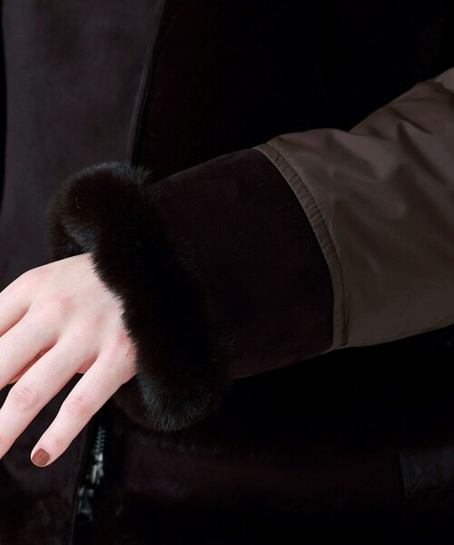 LOVELESS(ラブレス)の「ブラウンエコファーコンビラーダースダウン(ブルゾン・レディース・ブラウン系その他5・34/36)」の11枚目の写真