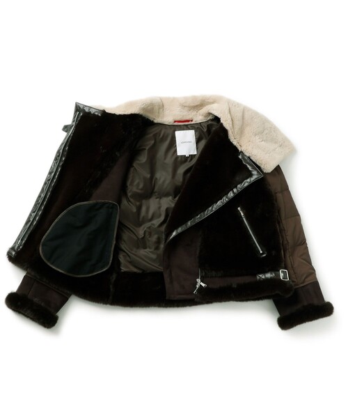 LOVELESS(ラブレス)の「ブラウンエコファーコンビラーダースダウン(ブルゾン・レディース・ブラウン系その他5・34/36)」の16枚目の写真