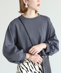 reca | ボリュームスリーブショート丈プルオーバー(Tシャツ/カットソー)