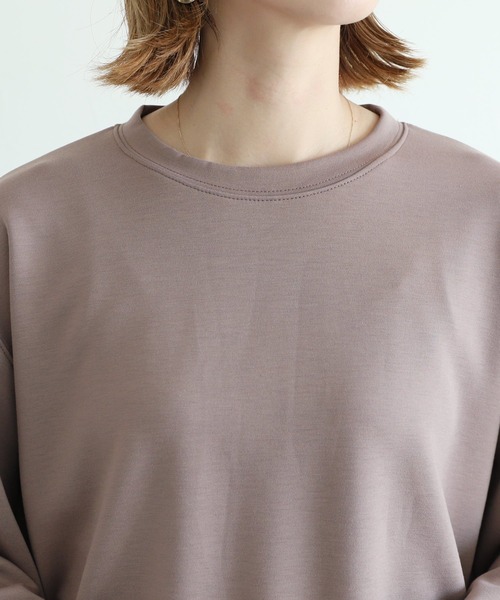 reca（レカ）の「ボリュームスリーブショート丈プルオーバー（Tシャツ/カットソー・レディース・ブラック/チャコールグレー/モカ・FREE）」の15枚目の写真