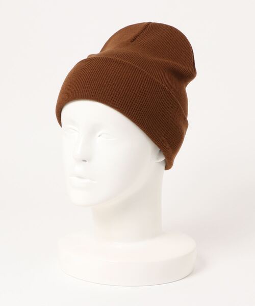 Anuenue（アヌエヌエ）の「カラバリ ワッチ ニット帽（ニットキャップ/ビーニー・メンズ・ブラック/ベージュ/パープル/ネイビー/ブラウン/グレー/レッド/カーキ/イエロー/オレンジ/ブルー/モスグリーン/ダークグレー/ワインレッド/ダークブルー/ライトイエロー/ライトピンク/ブルーグリーン/グレイッシュベージュ/レンガ・FREE）」の5枚目の写真