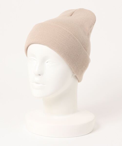 Anuenue（アヌエヌエ）の「カラバリ ワッチ ニット帽（ニットキャップ/ビーニー・メンズ・ブラック/ベージュ/パープル/ネイビー/ブラウン/グレー/レッド/カーキ/イエロー/オレンジ/ブルー/モスグリーン/ダークグレー/ワインレッド/ダークブルー/ライトイエロー/ライトピンク/ブルーグリーン/グレイッシュベージュ/レンガ・FREE）」の6枚目の写真