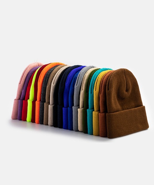 Anuenue（アヌエヌエ）の「カラバリ ワッチ ニット帽（ニットキャップ/ビーニー・メンズ・ブラック/ベージュ/パープル/ネイビー/ブラウン/グレー/レッド/カーキ/イエロー/オレンジ/ブルー/モスグリーン/ダークグレー/ワインレッド/ダークブルー/ライトイエロー/ライトピンク/ブルーグリーン/グレイッシュベージュ/レンガ・FREE）」の22枚目の写真