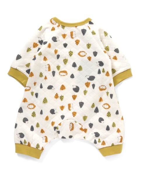 Ampersand（アンパサンド）の「/ニットキルト前開き総柄カバーオール(はりねずみ柄）（肌着・キッズ・ベージュ/オフホワイト・80/70/60）」の7枚目の写真