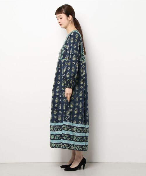 チチカカ(チチカカ)の「エコフレンドリーダイ ミルパブロックプリントワンピース(ワンピース・レディース・イエロー/ブラック・FREE)」の18枚目の写真