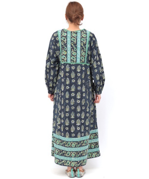 チチカカ(チチカカ)の「エコフレンドリーダイ ミルパブロックプリントワンピース(ワンピース・レディース・イエロー/ブラック・FREE)」の9枚目の写真