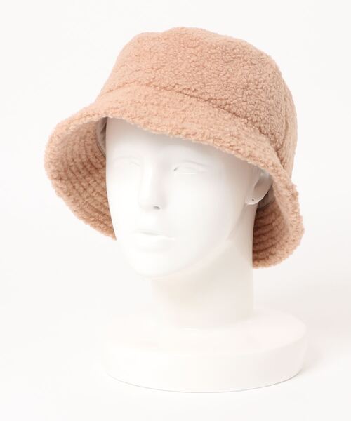 ehka sopo（エヘカソポ）の「ボアバケットハット（ハット・レディース・オフホワイト/ベージュ/モカ・ﾌﾘ-）」の6枚目の写真