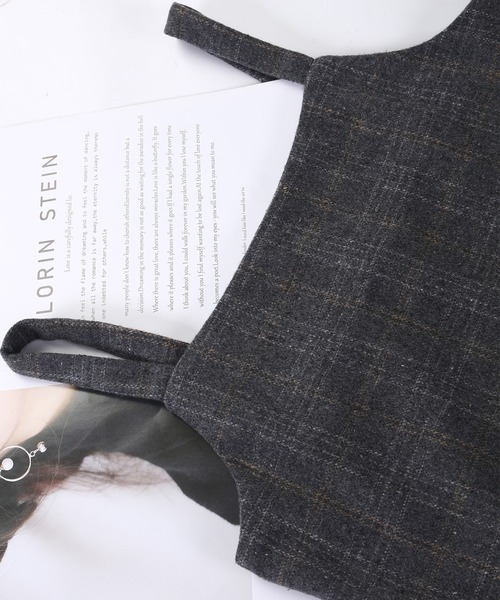 MAISON DE THERESE(メゾン ド テレーズ)の「チェックキャミワンピース(ワンピース・レディース・ブラウン/グレー・LARGE/MEDIUM/SMALL/X-LARGE)」の19枚目の写真