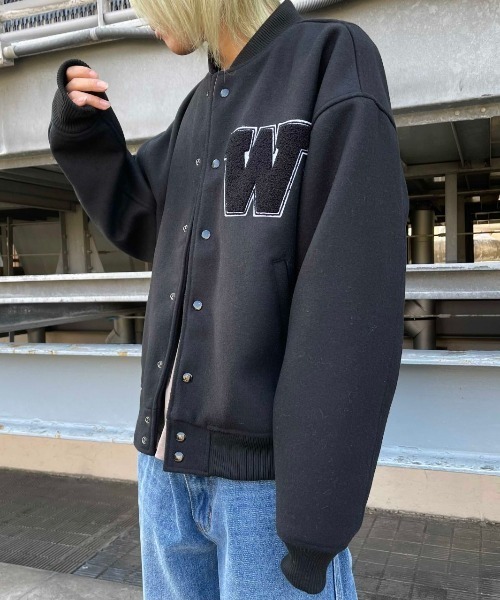 DANKE SCHON（ダンケシェーン）の「WHITELAND/ホワイトランド/メルトンボンバージャケット（ブルゾン・メンズ・ブラック・FREE）」の15枚目の写真