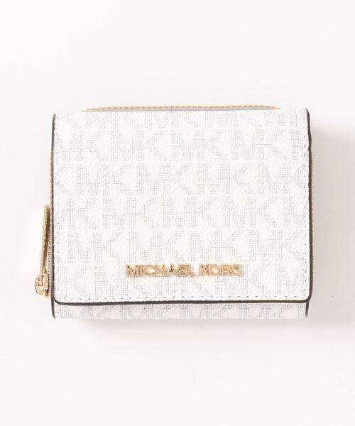 MICHAEL KORS(マイケルコース)の「JET SET TRAVEL ジップアラウンド ウォレット スモール(財布・レディース・ホワイト系・FREE)」の1枚目の写真