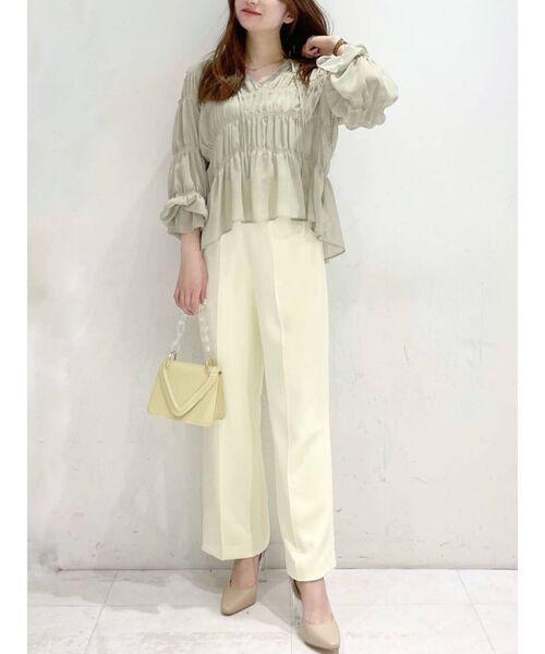 MERCURYDUO（マーキュリーデュオ）の「カラーストレートパンツ（その他パンツ・レディース・ピンク/イエロー/ラベンダー/ベージュ・SMALL/MEDIUM）」の15枚目の写真