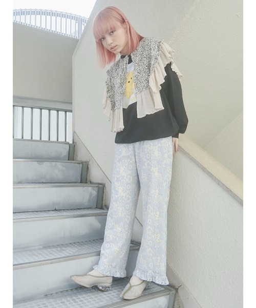 merry jenny(メリージェニー)の「カラーレースパンツ(その他パンツ・レディース・ライトブルー/パープル/アイボリー・FREE)」の4枚目の写真