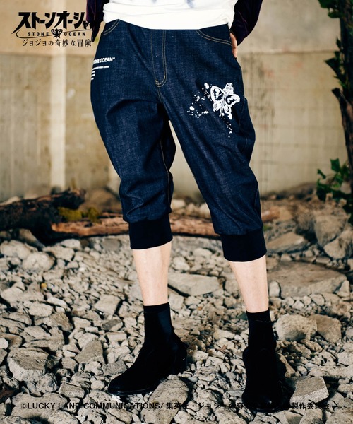 glamb(グラム)の「Jolyne Denim / 徐倫デニム【ジョジョの奇妙な冒険コラボレーション】(デニムパンツ・メンズ・インディゴブルー・S/M/L)」の9枚目の写真