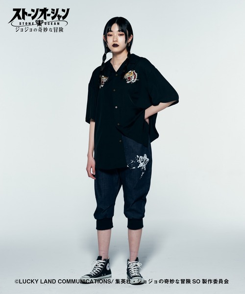 glamb(グラム)の「Jolyne Denim / 徐倫デニム【ジョジョの奇妙な冒険コラボレーション】(デニムパンツ・メンズ・インディゴブルー・S/M/L)」の16枚目の写真