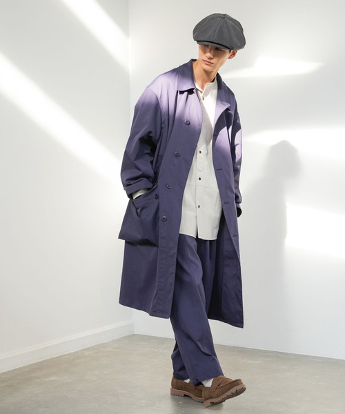 niko and...（ニコアンド）の「コットンツイルバンドカラーシャツ（シャツ/ブラウス・メンズ・ベージュ/ネイビー/イエロー/アイボリー・MEDIUM/LARGE）」の16枚目の写真