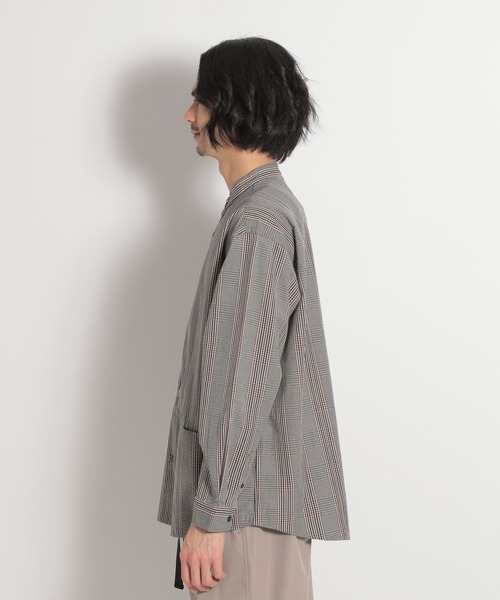 niko and...（ニコアンド）の「コットンツイルバンドカラーシャツ（シャツ/ブラウス・メンズ・ベージュ/ネイビー/イエロー/アイボリー・MEDIUM/LARGE）」の17枚目の写真