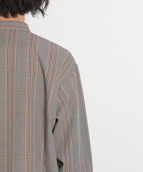 niko and...（ニコアンド）の「コットンツイルバンドカラーシャツ（シャツ/ブラウス・メンズ・ベージュ/ネイビー/イエロー/アイボリー・MEDIUM/LARGE）」の8枚目の写真