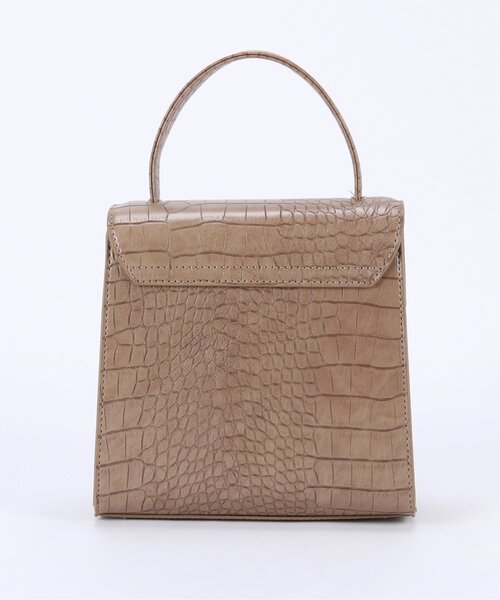 RAY CASSIN（レイカズン）の「型押しフラップショルダーバッグ（ボストンバッグ・レディース・ブラック/ベージュ/キナリ・FREE）」の14枚目の写真