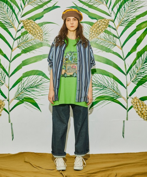 AlexanderLeeChang（アレキサンダーリーチャン）の「STRIPE SEO-L SHIRTS AC-022202（シャツ/ブラウス・メンズ・ネイビー/スカイブルー/オレンジ・2/3）」の19枚目の写真