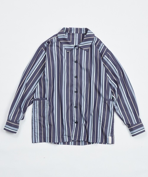 AlexanderLeeChang（アレキサンダーリーチャン）の「STRIPE SEO-L SHIRTS AC-022202（シャツ/ブラウス・メンズ・ネイビー/スカイブルー/オレンジ・2/3）」の10枚目の写真