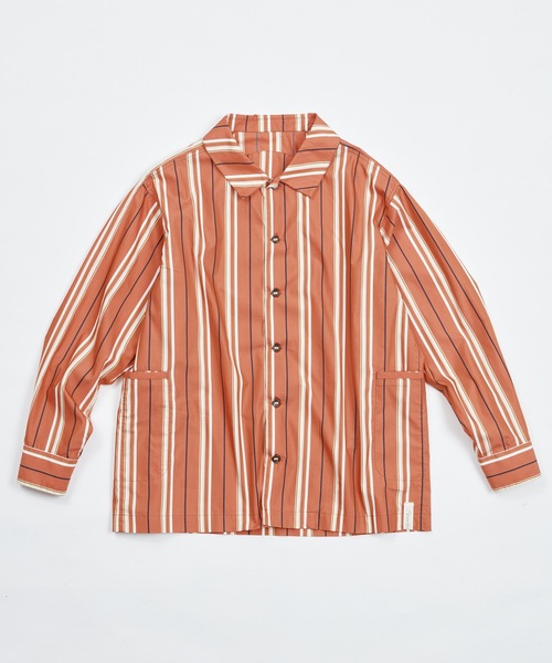 AlexanderLeeChang（アレキサンダーリーチャン）の「STRIPE SEO-L SHIRTS AC-022202（シャツ/ブラウス・メンズ・ネイビー/スカイブルー/オレンジ・2/3）」の8枚目の写真