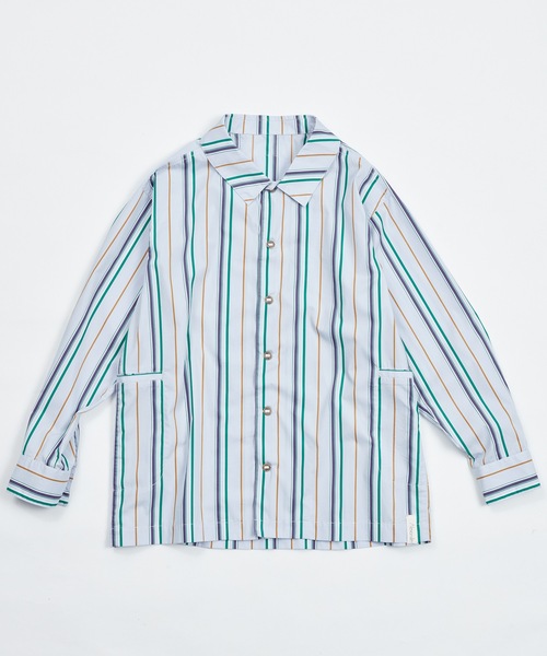 AlexanderLeeChang（アレキサンダーリーチャン）の「STRIPE SEO-L SHIRTS AC-022202（シャツ/ブラウス・メンズ・ネイビー/スカイブルー/オレンジ・2/3）」の17枚目の写真