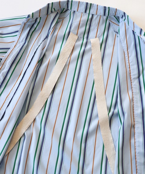 AlexanderLeeChang（アレキサンダーリーチャン）の「STRIPE SEO-L SHIRTS AC-022202（シャツ/ブラウス・メンズ・ネイビー/スカイブルー/オレンジ・2/3）」の20枚目の写真