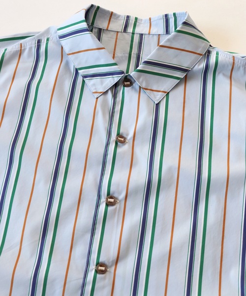 AlexanderLeeChang（アレキサンダーリーチャン）の「STRIPE SEO-L SHIRTS AC-022202（シャツ/ブラウス・メンズ・ネイビー/スカイブルー/オレンジ・2/3）」の13枚目の写真