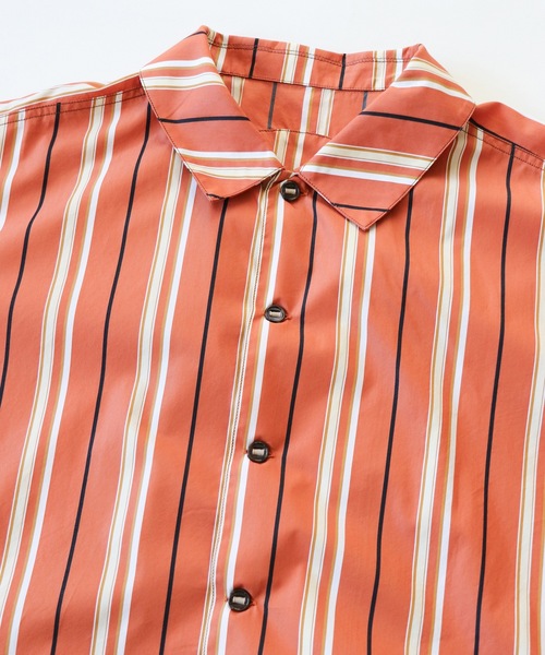 AlexanderLeeChang（アレキサンダーリーチャン）の「STRIPE SEO-L SHIRTS AC-022202（シャツ/ブラウス・メンズ・ネイビー/スカイブルー/オレンジ・2/3）」の11枚目の写真
