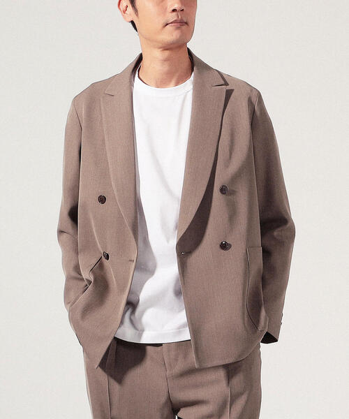 TOMORROWLAND （トゥモローランド）の「ウールレーヨン ダブル4Bテーラードジャケット（テーラードジャケット・メンズ・ブラック/ベージュ/ネイビー・S/M/XS）」の20枚目の写真