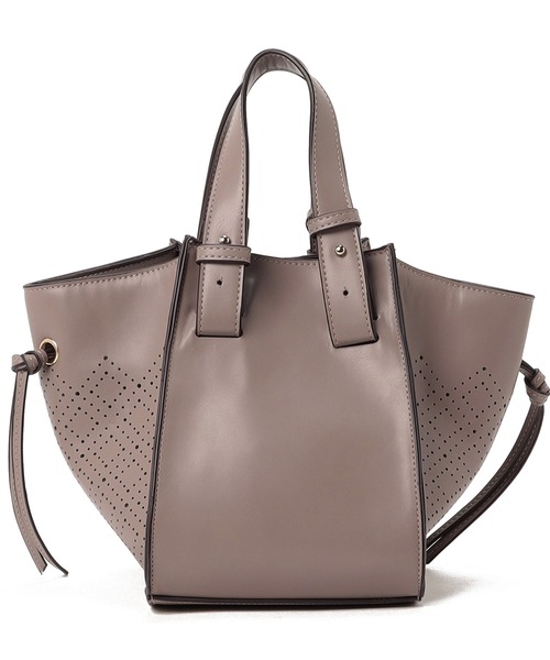 LITTLE ACCESSORIES（リトルアクセサリーズ）の「マルチWAY　パンチングバッグ（ショルダーバッグ・レディース・ブラック/グレイッシュベージュ/ライトイエロー・フリー）」の11枚目の写真