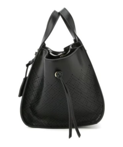 LITTLE ACCESSORIES（リトルアクセサリーズ）の「マルチWAY　パンチングバッグ（ショルダーバッグ・レディース・ブラック/グレイッシュベージュ/ライトイエロー・フリー）」の19枚目の写真