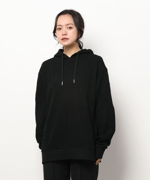 Bling Leads(ブリングリーズ)の「/Bling leads/カノコワッフル プルパーカー(パーカー・レディース・ブラック/モカ/グレイッシュベージュ/グレイッシュブルー・MEDIUM/LARGE/X-LARGE)」の1枚目の写真