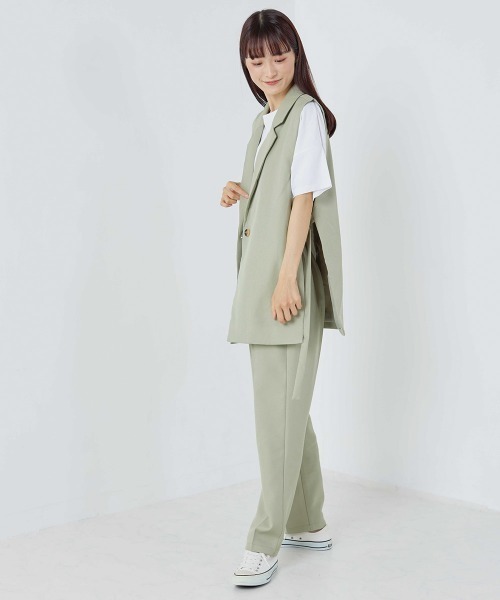 OMNES（オムネス）の「綾織オープンサイドベスト（ベスト・レディース・ブラック/ベージュ/ライトカーキ・FREE）」の18枚目の写真