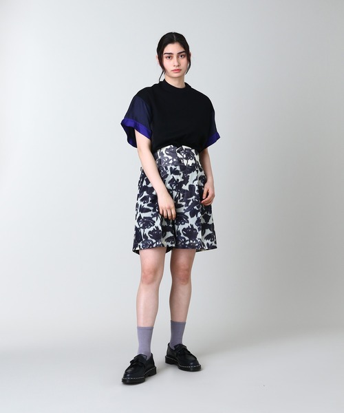 toga pulla トーガプルラ Cupra Jersey Tシャツ ブラック TOGA PULLA（トーガ プルラ）の「【TOGA PULLA/トーガプルラ