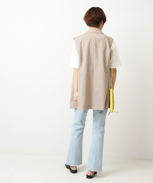 IENA(イエナ)の「ボートネックハーフスリーブTシャツ(Tシャツ/カットソー・レディース・ネイビー/ホワイト/ピンク/ベージュ・FREE)」の13枚目の写真