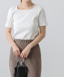 COLONY 2139 | ランダムテレコスクエアネック半袖T(Tシャツ/カットソー)