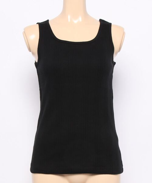 Samansa Mos2 blue（サマンサモスモスブルー）の「前後2wayテレコタンクトップ（タンクトップ・レディース・ブラック/オフホワイト/イエロー/ミント・MEDIUM/LARGE）」の3枚目の写真