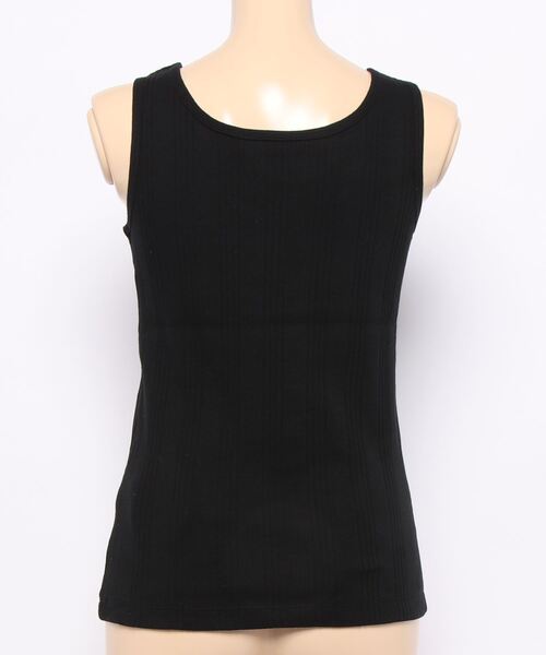 Samansa Mos2 blue（サマンサモスモスブルー）の「前後2wayテレコタンクトップ（タンクトップ・レディース・ブラック/オフホワイト/イエロー/ミント・MEDIUM/LARGE）」の6枚目の写真