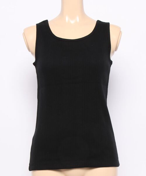 Samansa Mos2 blue（サマンサモスモスブルー）の「前後2wayテレコタンクトップ（タンクトップ・レディース・ブラック/オフホワイト/イエロー/ミント・MEDIUM/LARGE）」の7枚目の写真