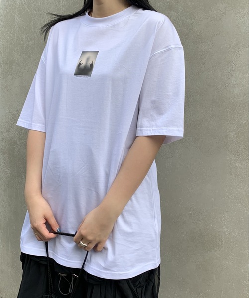 A DEGREE FAHRENHEIT(エーディグリーファーレンハイ)の「【ユニセックス商品】CORSAオーバーサイズT(Tシャツ/カットソー・メンズ・ホワイト/ブラック・MEDIUM/LARGE/FREE)」の8枚目の写真