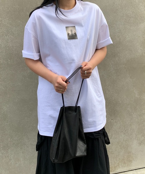 A DEGREE FAHRENHEIT(エーディグリーファーレンハイ)の「【ユニセックス商品】CORSAオーバーサイズT(Tシャツ/カットソー・メンズ・ホワイト/ブラック・MEDIUM/LARGE/FREE)」の12枚目の写真