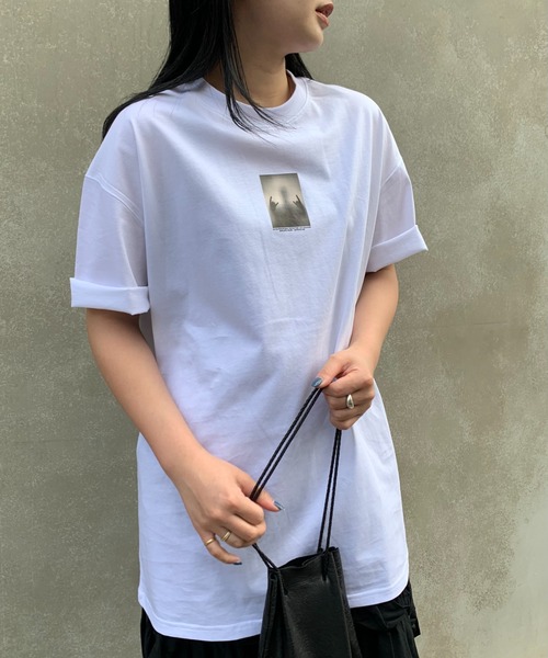 A DEGREE FAHRENHEIT(エーディグリーファーレンハイ)の「【ユニセックス商品】CORSAオーバーサイズT(Tシャツ/カットソー・メンズ・ホワイト/ブラック・MEDIUM/LARGE/FREE)」の3枚目の写真