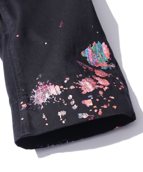 2AM（ツーエイエム）の「SEVEN BY SEVEN/セブン バイ セブン TAPERD CHINO TROUSERS- Splash Paint Embroidery-（スラックス・メンズ・ブラック・M/L）」の8枚目の写真
