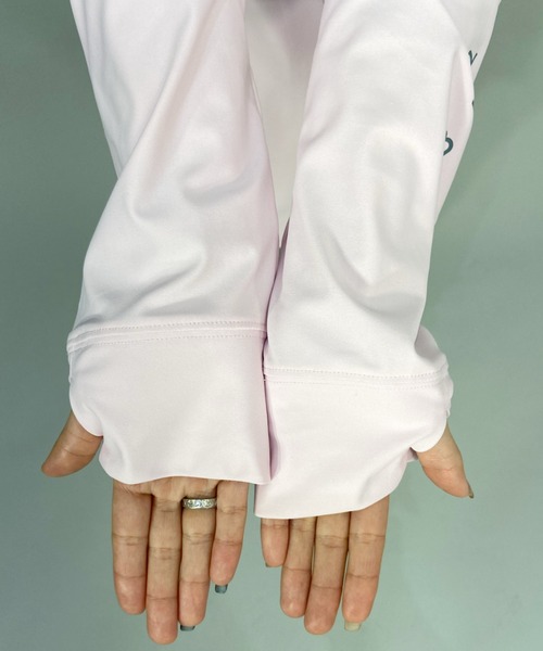 ROXY（ロキシー）の「ROXY/ロキシー  水陸両用ビッグシルエット/オーバーサイズバックプリントロンT/ロングスリーブTEE/長袖ラッシュガード  RLY222050（ラッシュガード・レディース・ホワイト/ベージュ/パープル・M/L）」の10枚目の写真