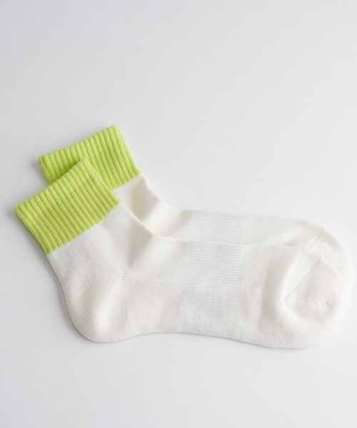 GUNZE（グンゼ）の「【GUNZE×TYPY】バイカラーショートソックス（ソックス/靴下・メンズ・ブラック/ホワイト・23cm～25cm/25cm～27cm）」の3枚目の写真
