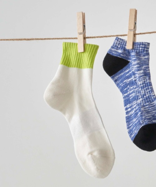 GUNZE（グンゼ）の「【GUNZE×TYPY】バイカラーショートソックス（ソックス/靴下・メンズ・ブラック/ホワイト・23cm～25cm/25cm～27cm）」の12枚目の写真