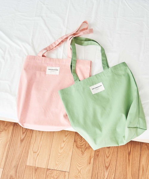 WEGO（ウィゴー）の「WEGO/タグカラートートバッグ（トートバッグ・メンズ・ホワイト/ベージュ/ブラック/グリーン系その他/ピンク・FREE）」の19枚目の写真