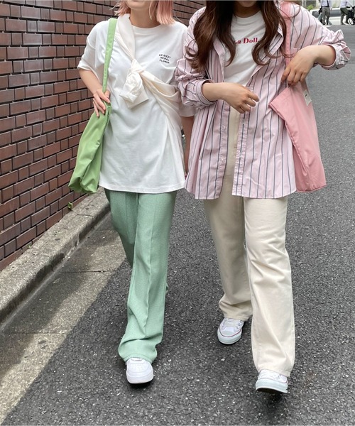 WEGO（ウィゴー）の「WEGO/タグカラートートバッグ（トートバッグ・メンズ・ホワイト/ベージュ/ブラック/グリーン系その他/ピンク・FREE）」の10枚目の写真